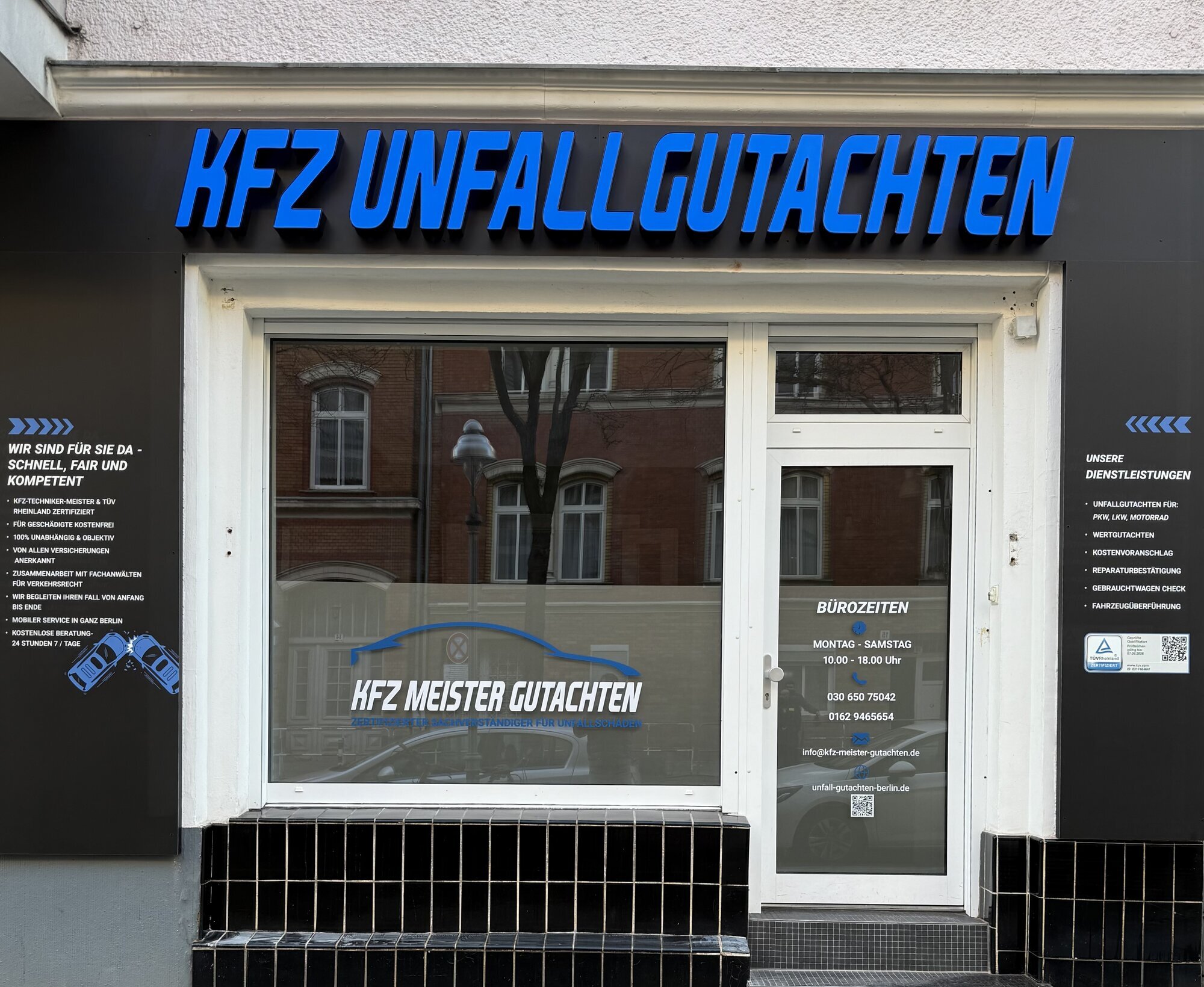 Kfz Meister Gutachten  Unfall Gutachten Berlin, Pestalozzistraße 95 in Berlin