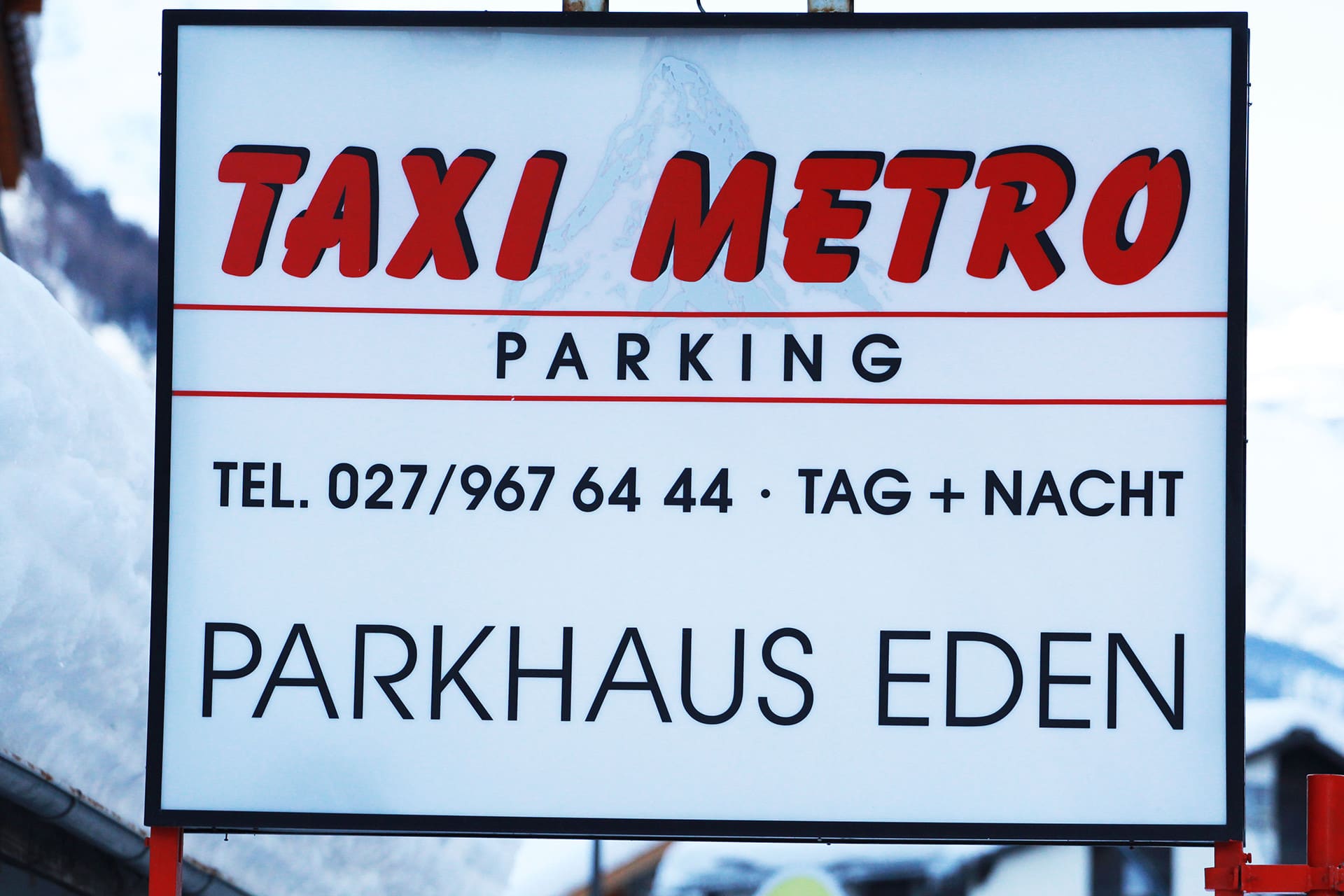 Taxi Rocky Zermatt, Neue Kantonsstrasse in Täsch