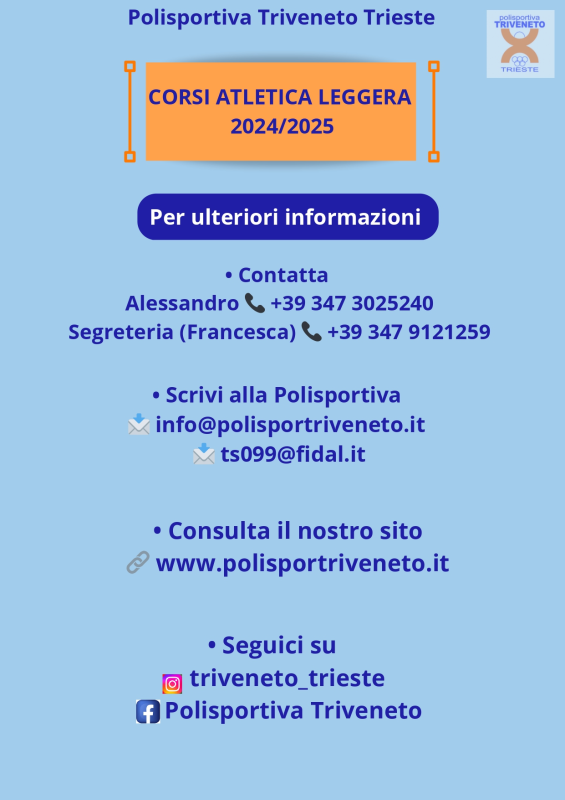 Images A.S.D. Polisportiva Triveneto Trieste-Corsi di Atletica-Tecnica di Corsa