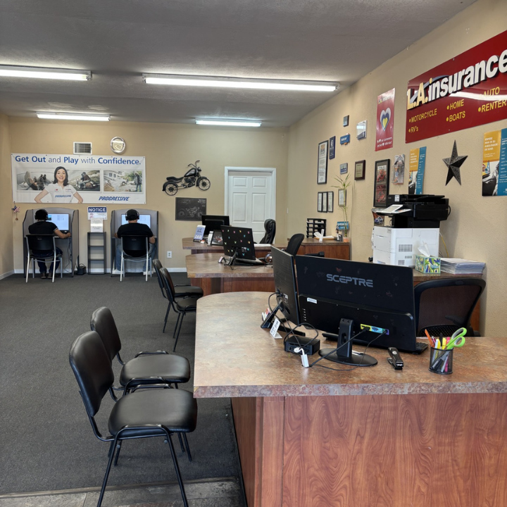 Interior of the L.A. Insurance located at 1337 West Prince Rd. in AZ 