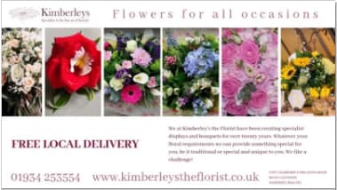Kimberley's the Florist Clevedon 01934 253554