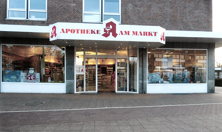 Logo Aussenansicht der Apotheke am Markt