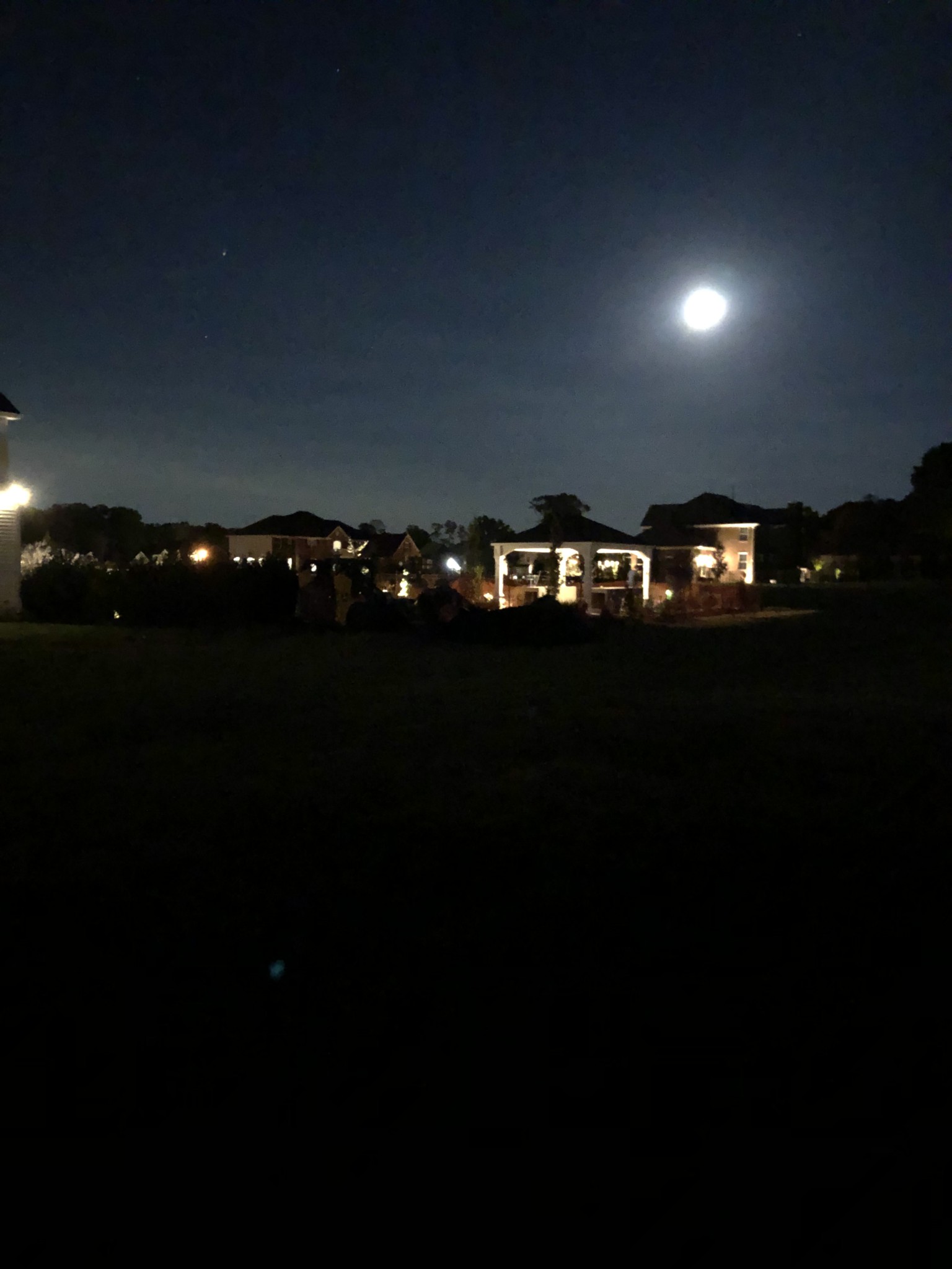 Super Moon over our beautiful outdoor living area and kitchen. The project is coming along nicely. Should be finishing up the electrical aspects this weekend.