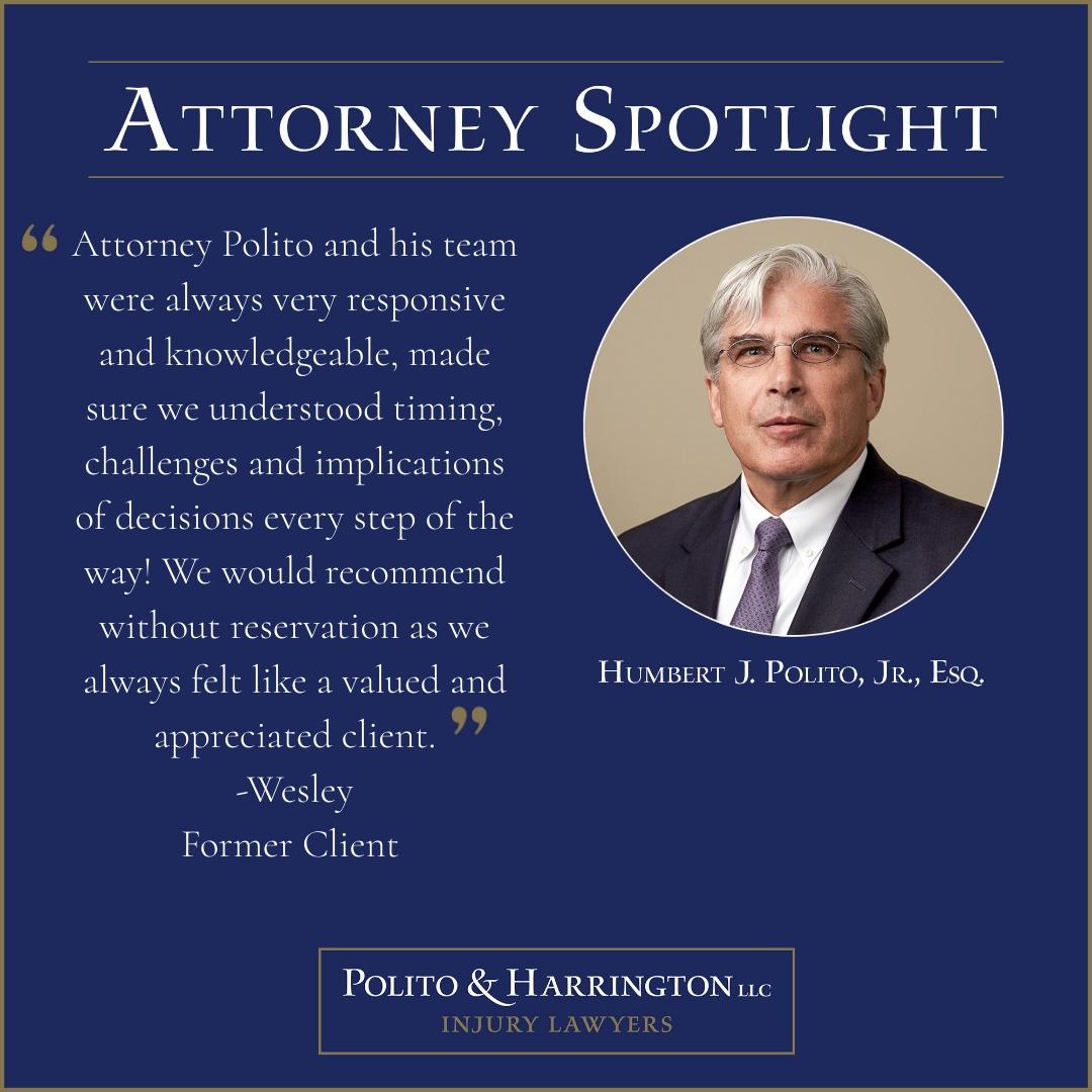 Humbert J Polito, dedicated personal injury attorney located in Waterford.
