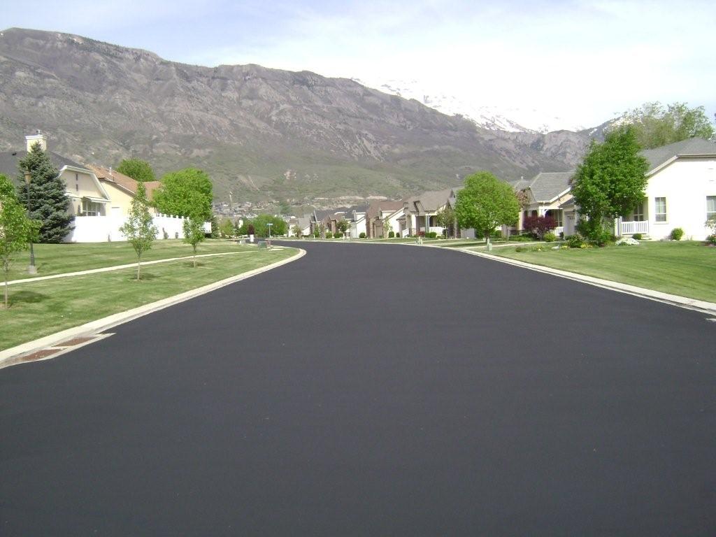 New asphalt paving completed by Eckles Paving serving Cache Valley Utah
