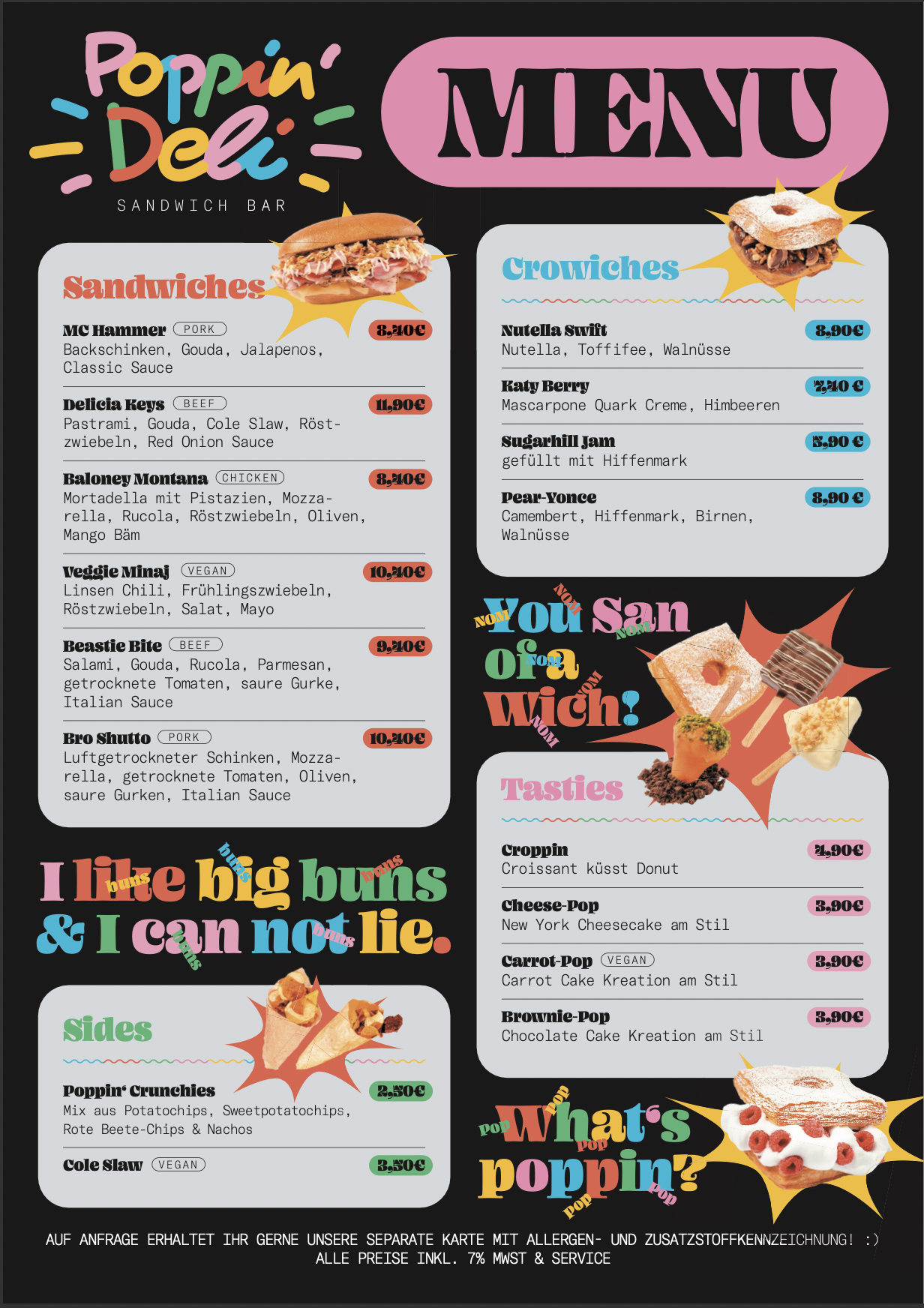 Poppin DELI SandwichBar, Marientorgraben 13 in Nürnberg