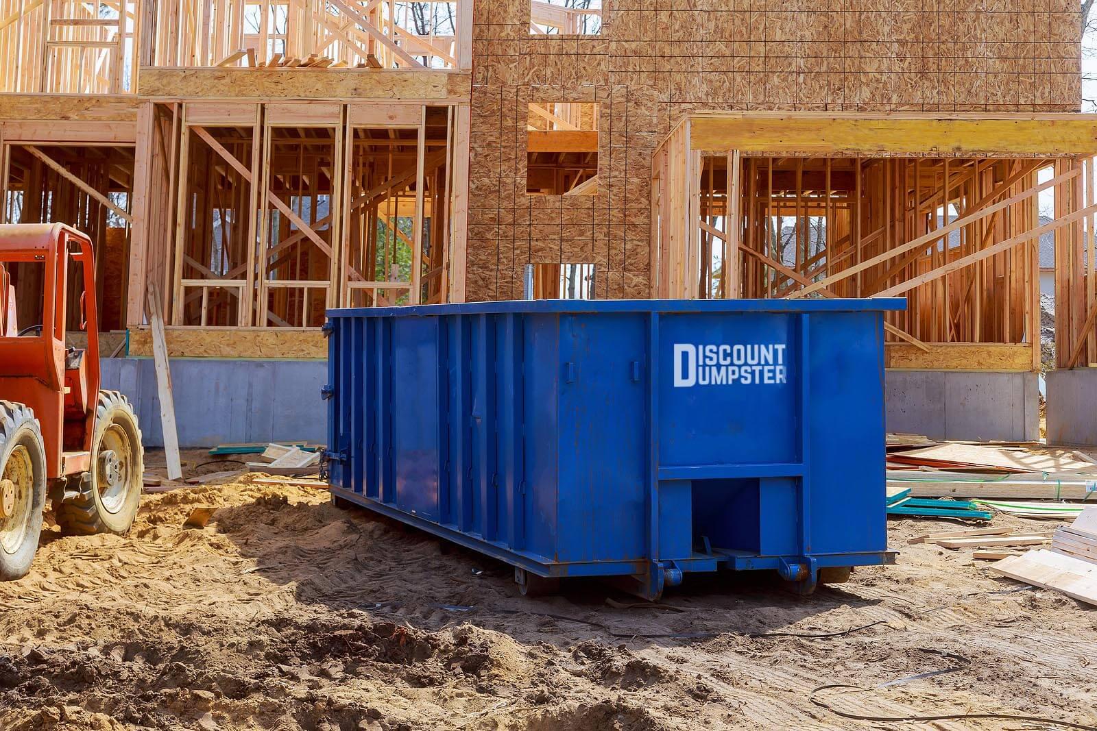 Discount dumpster has residential roll off dumpsters for home construction in Denver co