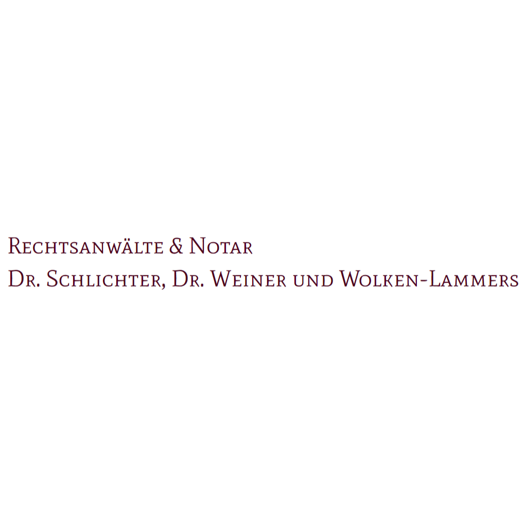 Logo Rechtsanwälte & Notar Dr. Schlichter, Dr. Weiner, und Wolken-Lammers