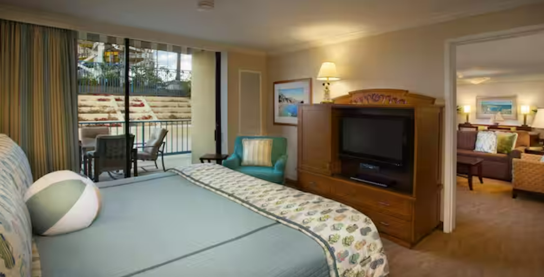 Disney's Paradise Pier Hotel Dana Point Suite 1-3 Bedroom King Bedroom With Television