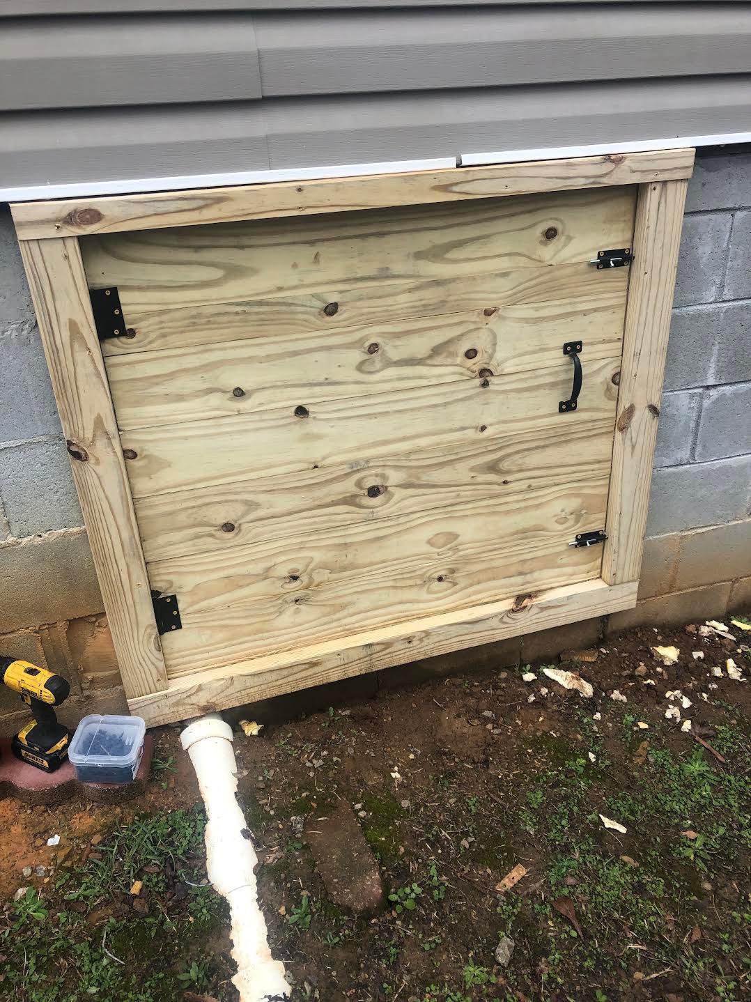 We bult this door to keep rats out of a house in Irmo, South Carolina, At Wild Shield we make sure that animals are gone and any entry holes are sealed so you don’t have to worry about them getting back in.