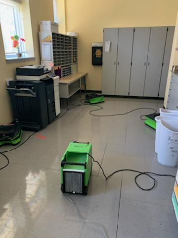 Our team was on site to dry this school for the new year.