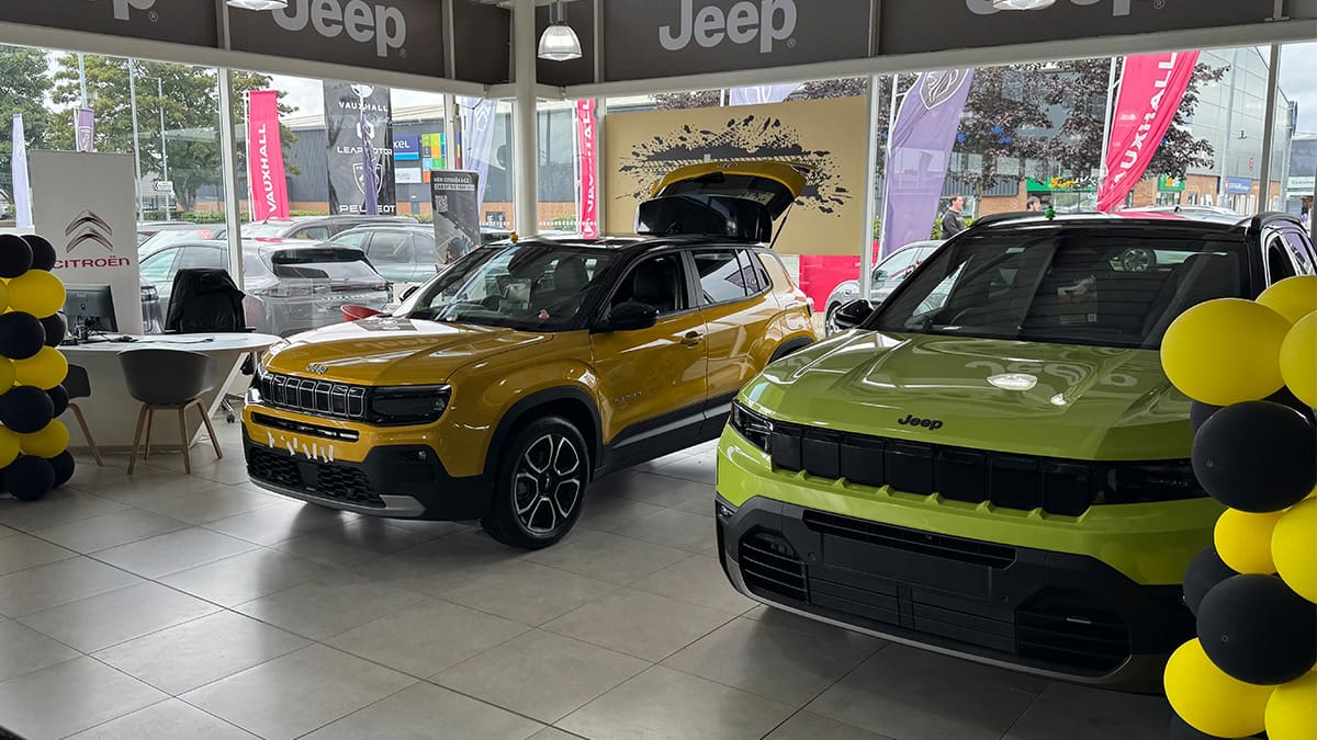 Evans Halshaw Jeep York Showroom