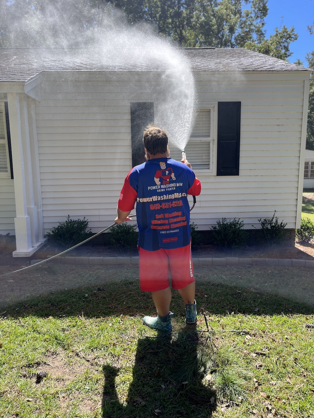 Power Washing Man
