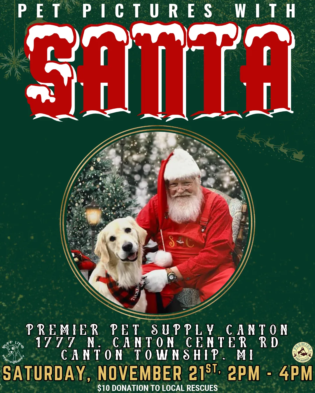 Image of Local Pet Event Santa Pet Photos W/ Ruff Life Photography! | Canton Nearby