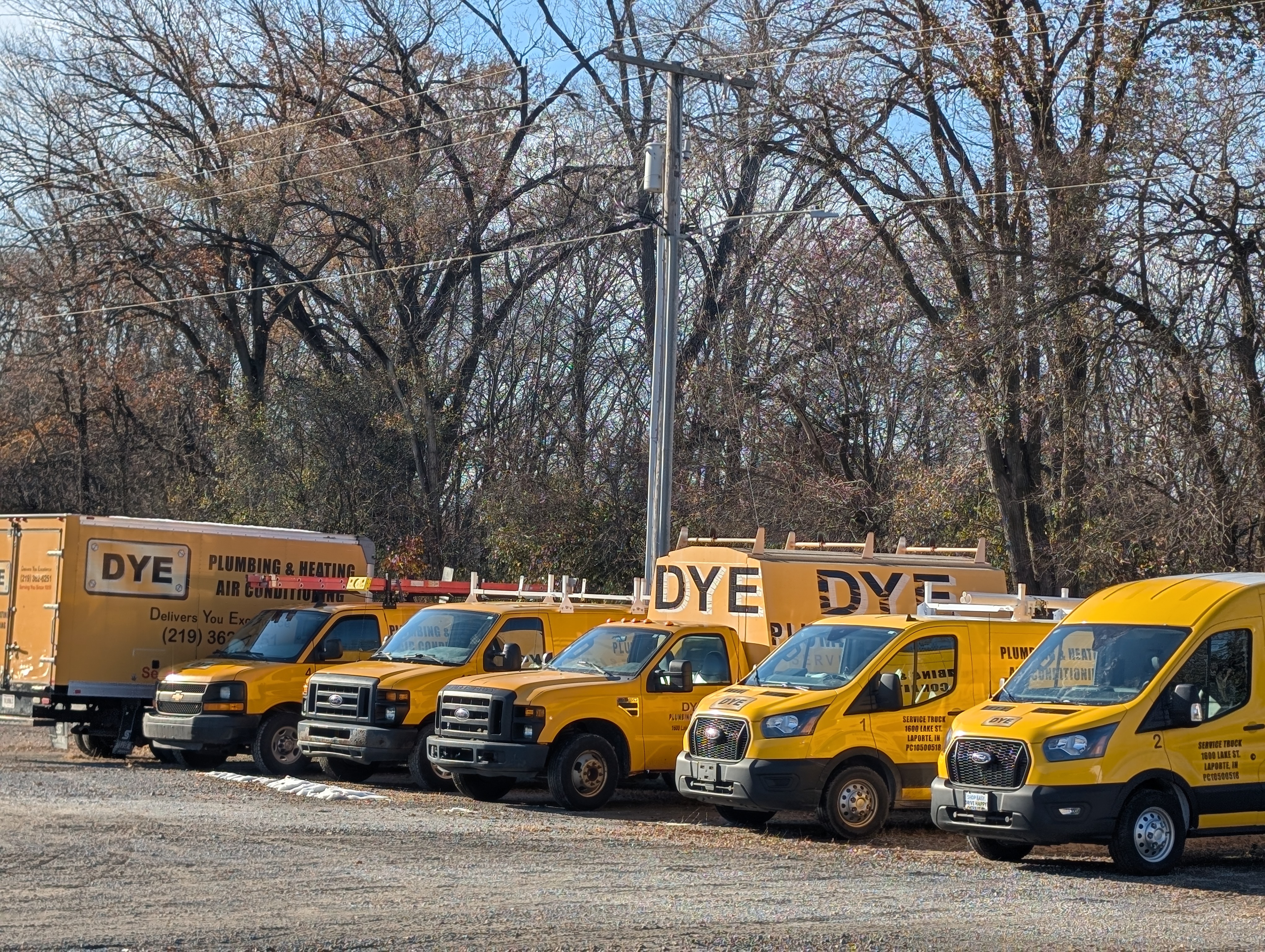 Dye Plumbing & Heating Service Fleet