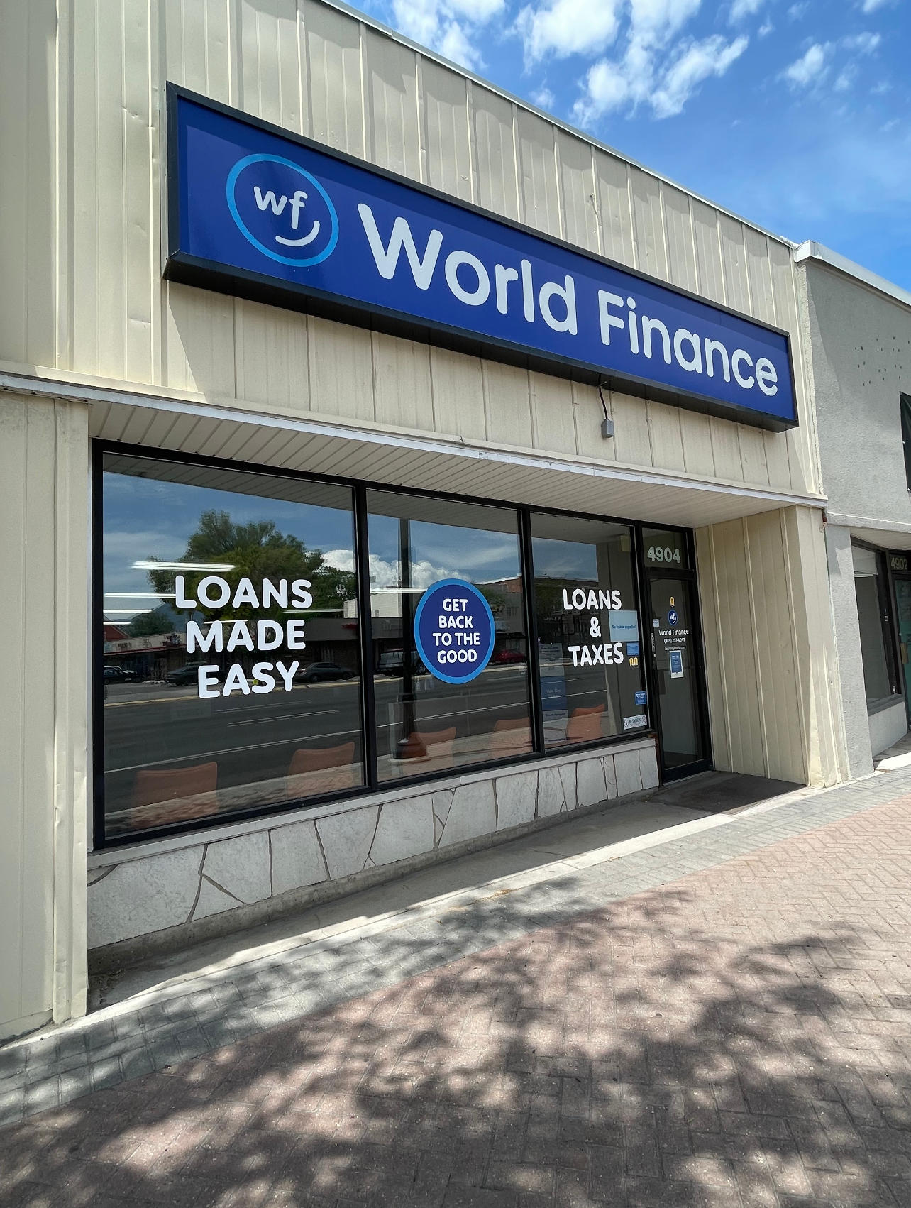 Front of Branch - angle view World Finance Murray (385)257-4097