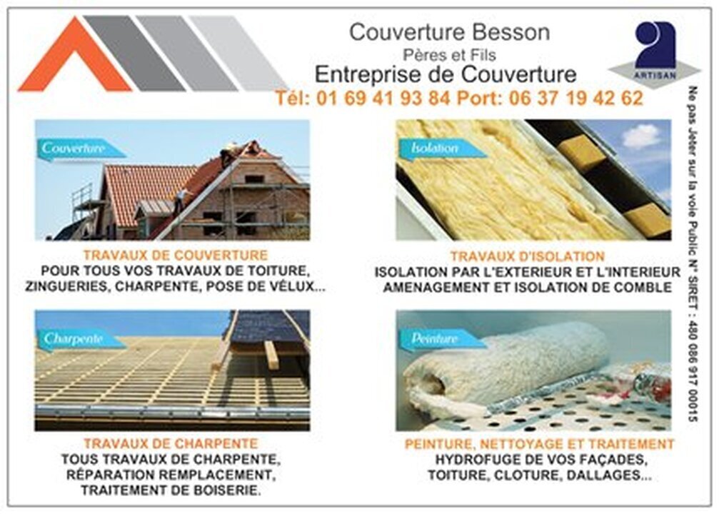 Images Couvreur 91- Besson Rénovations