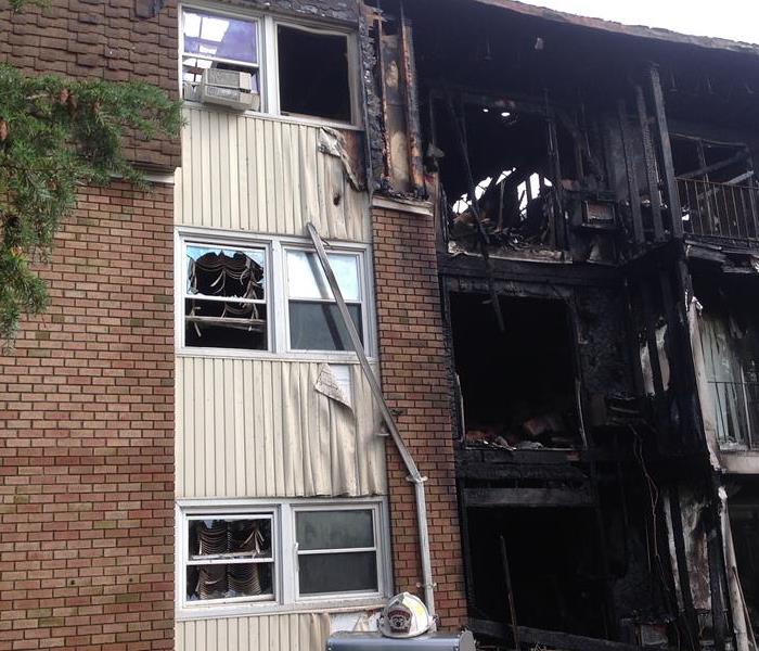 Fire Damage in An Apartment Complex