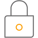 Closed padlock icon.