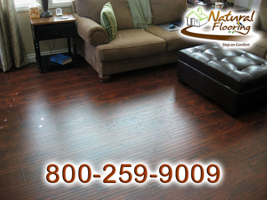 Hickory Gunstock Handscraped Laminate Floor