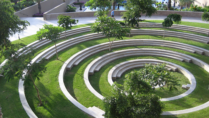 Architectural amphitheater.