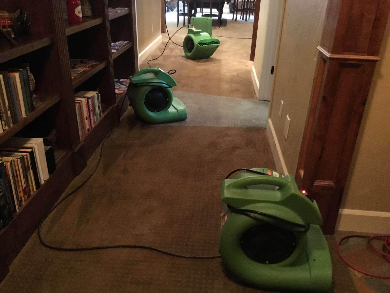 This Colorado Springs hallway was damaged after flooding occurred. SERVPRO of Northern Colorado Springs/Tri-Lakes was there to help!