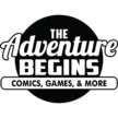 The Adventure Begins Comics, Games, & More Logo