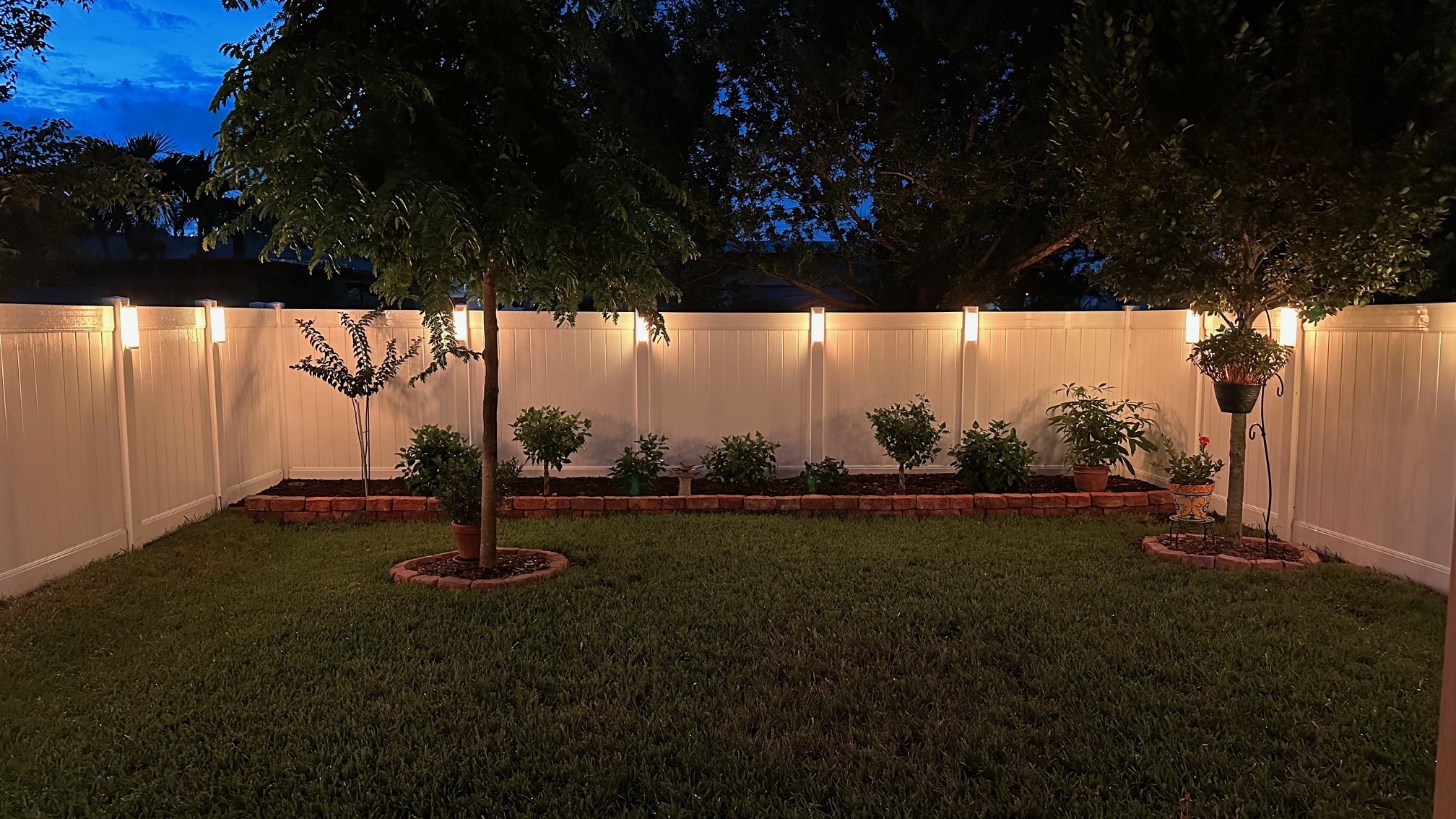 Outdoor Lights for Fences Sunset Lighting Design Tampa