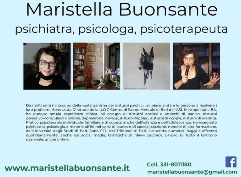 Images Buonsante Prof. Maristella Psichiatra Psicologa Psicoterapeuta