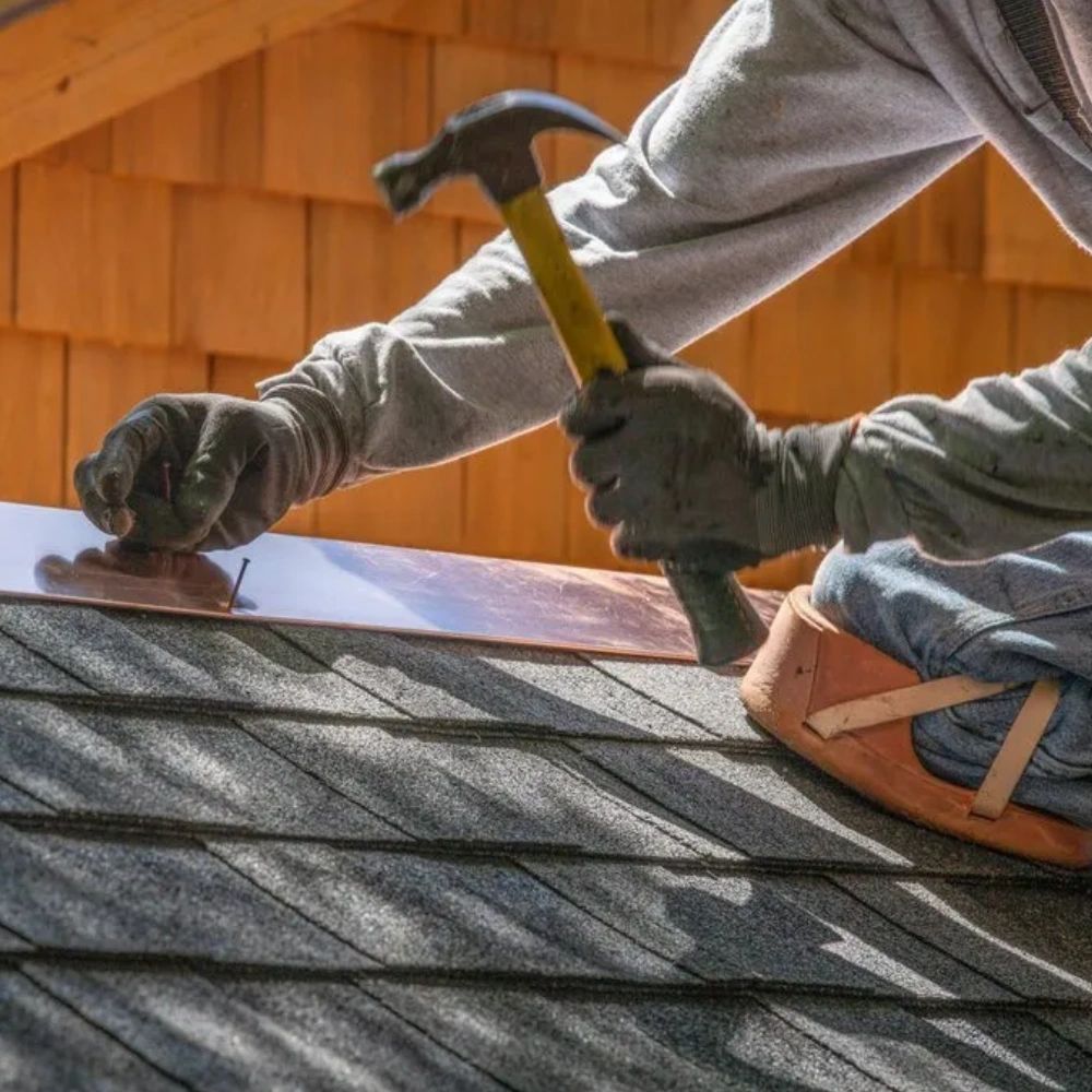 Roof shingle installation