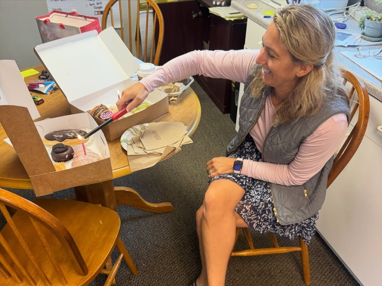 A few days early, we’re celebrating Natalie’s birthday! From her competitive spirit to making everyone’s day brighter, she brings so much joy to our office. We enjoyed a birthday walk around Antrim, flooding and all! Happy Birthday, Natalie!