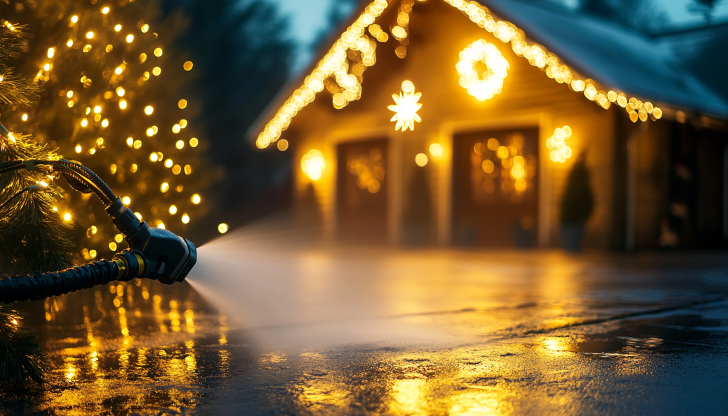 Spruce up your exterior for the holidays with our 5-star pressure washing company