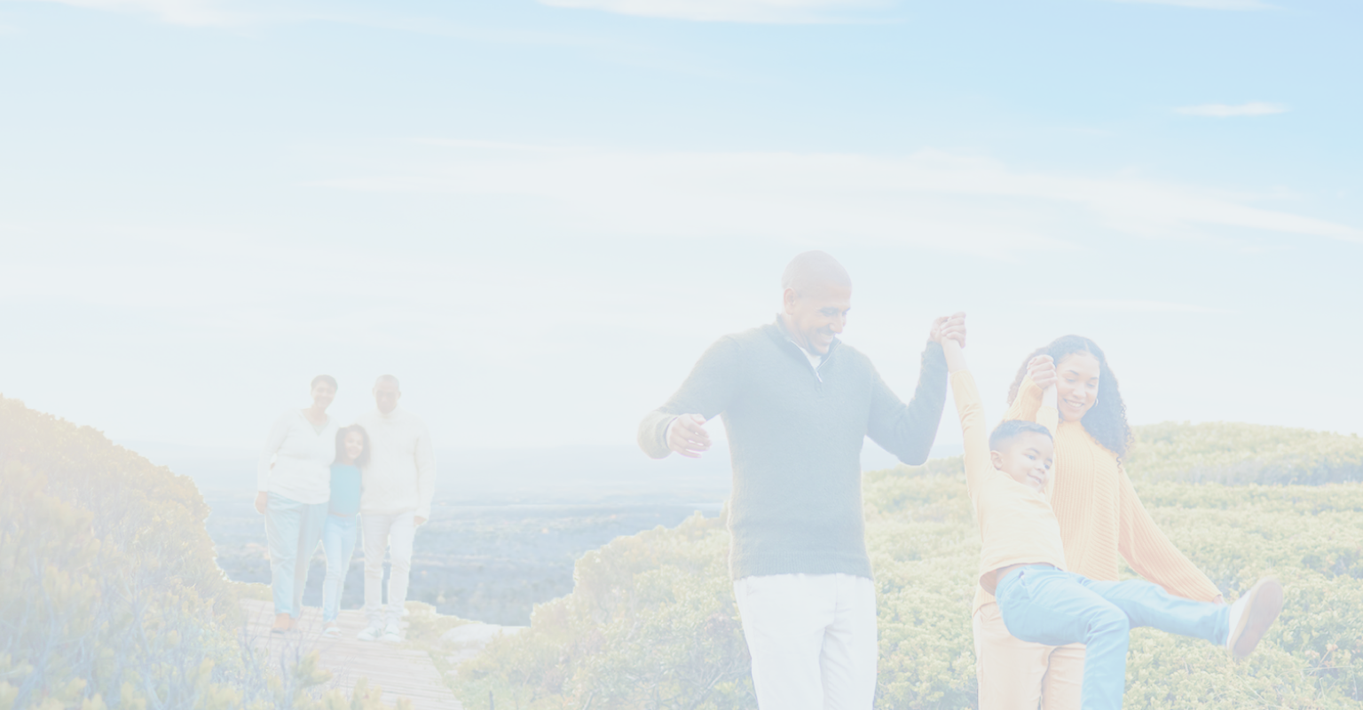 A family enjoying a walk together.