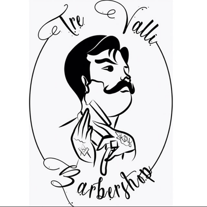 Tre Valli Barber Shop Logo