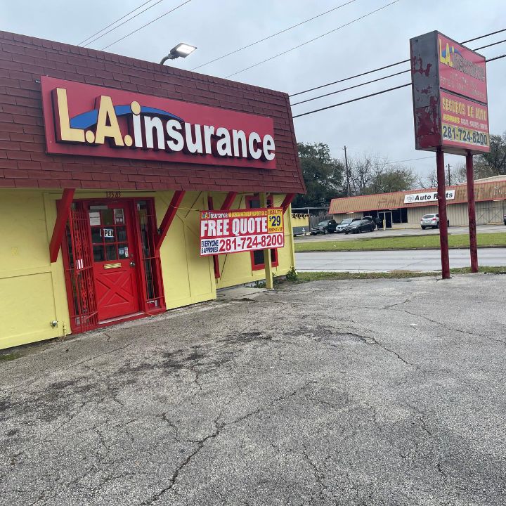 Exterior of the L.A. Insurance Agency located at 13383 Louisville St in TX
