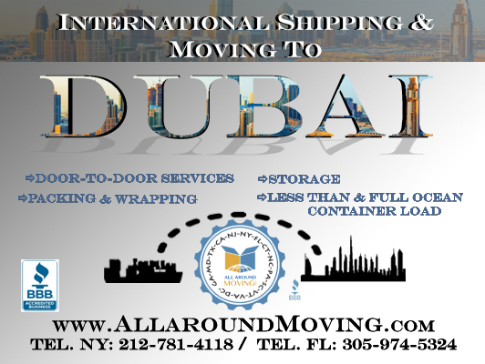 International Shipping & Moving to Dubai www.AllaroundMoving.com