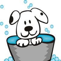 Puppy Tails Dog Grooming Logo