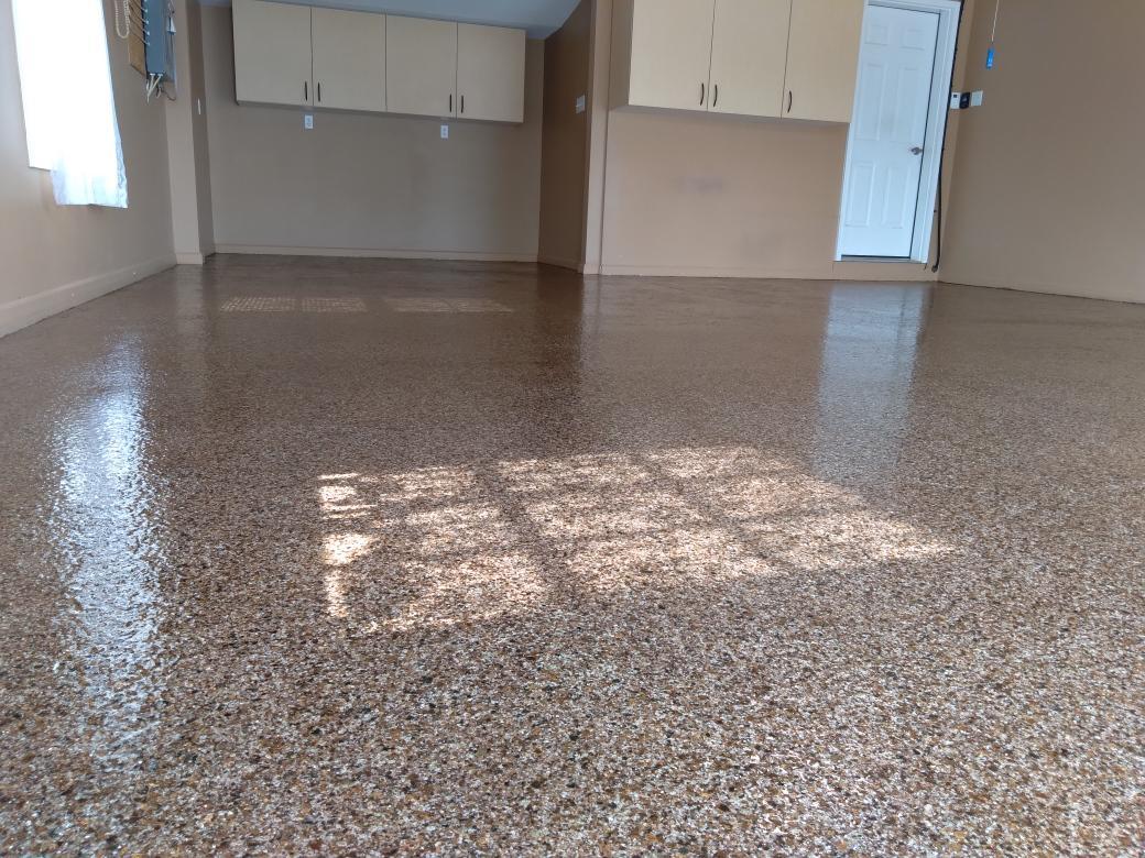 Custom Elements series Epoxy garage floor