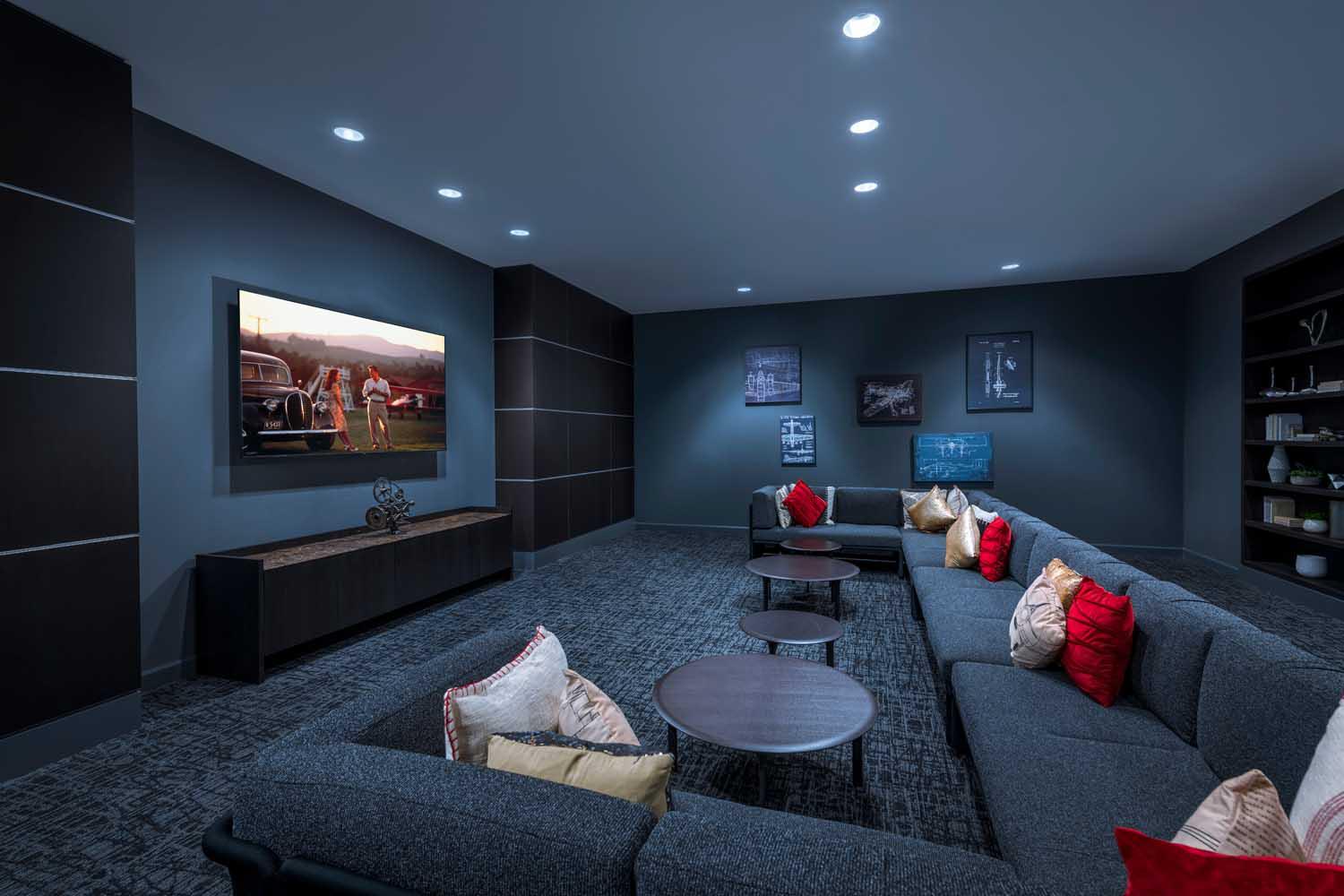 Fully-equipped media room to sit back and watch a movie