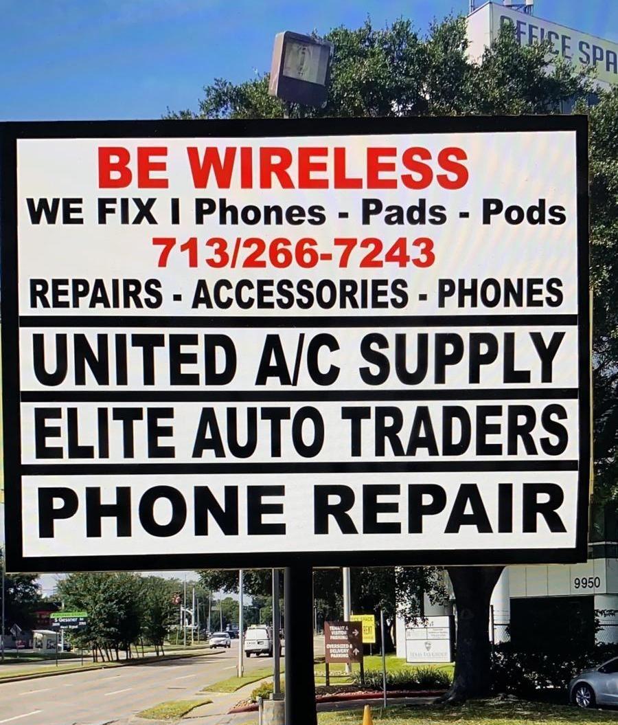 BE WIRELESS iPhone, iPad, & iPod Repair Center Houston (713)266-7243