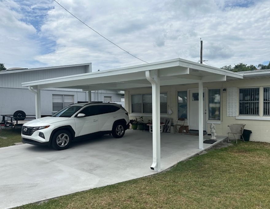 Add on a Carport to your home to protect your car from the elements