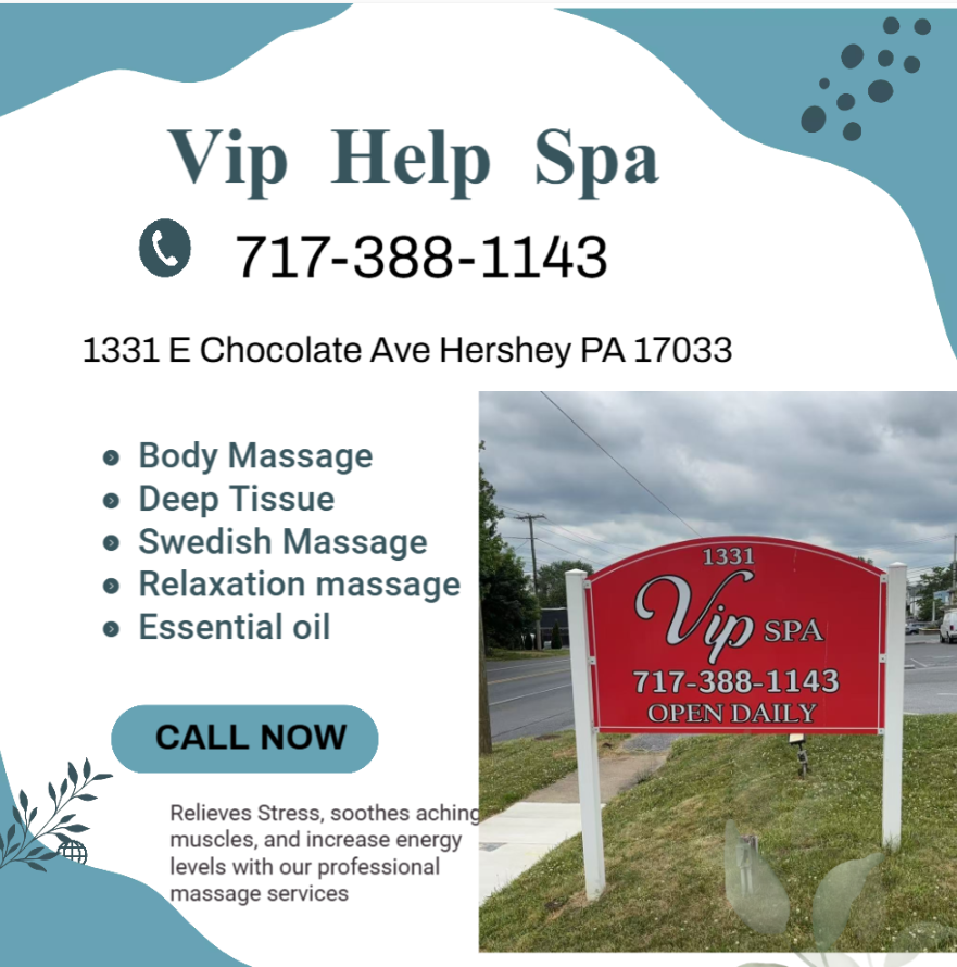 Our traditional full body massage in Hershey, PA
includes a combination of different massage therapies like
Swedish Massage, Deep Tissue, Sports Massage, Hot Oil Massage
at reasonable prices.