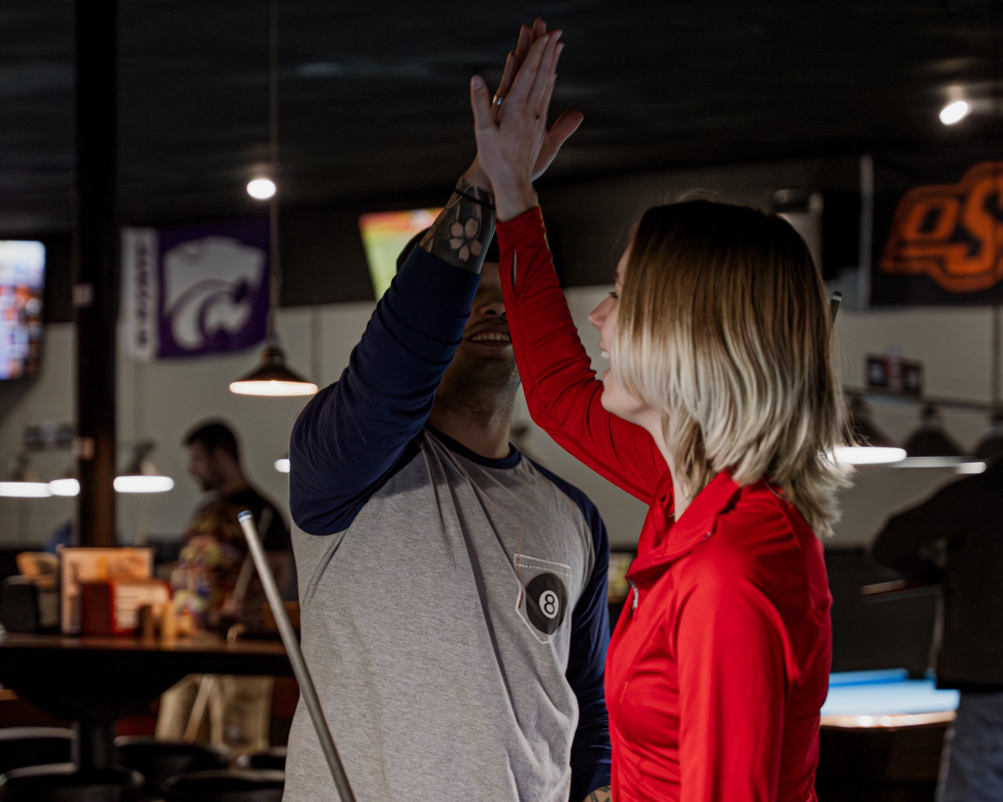 High-five at Billiards of Springfield