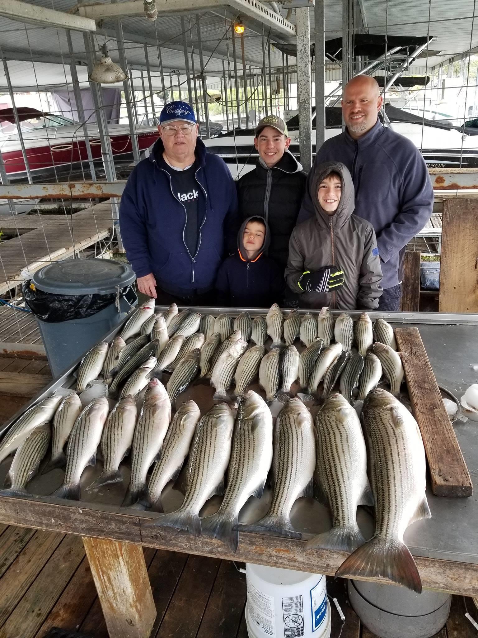 Capt Steve Barnes Lake Texoma Striper Fishing Guide Photo