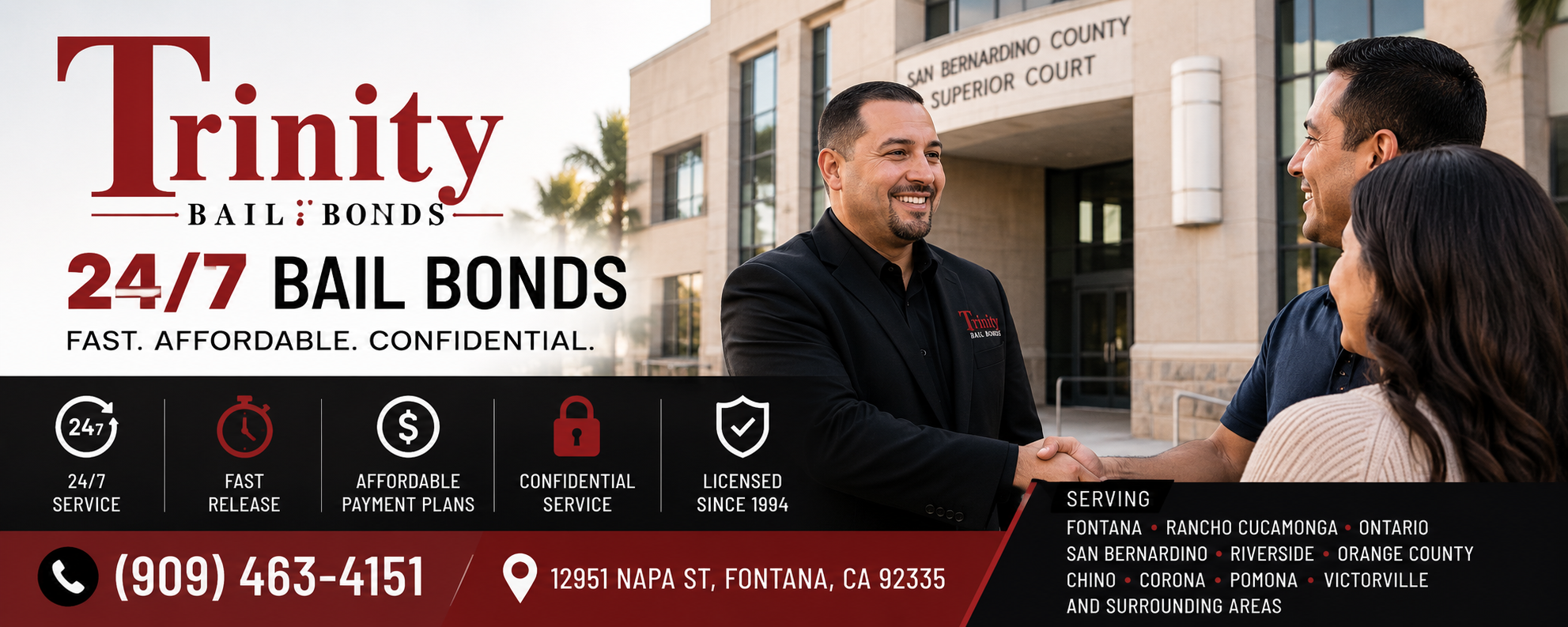 Fontana Bail Bonds – Fast, Affordable 24/7 Bail Bonds in San Bernardino County