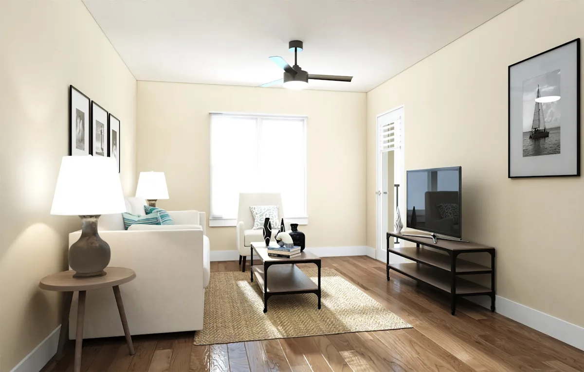 Living room with TV 