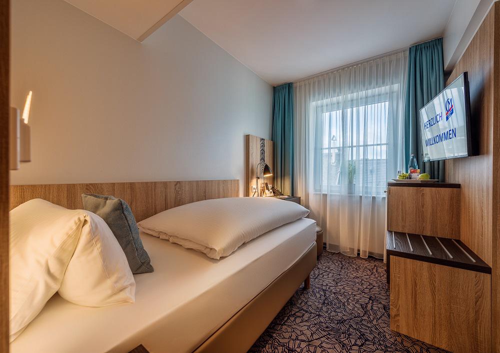 Einzelzimmer CityClass Hotel Residence am Dom, Komfort- Superiorkategorie wahlweise mit Domblick
