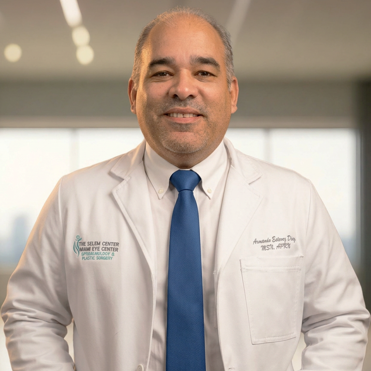 Armando Estevez Diaz is a board-certified ophthalmic Nurse Practitioner in Miami, Florida. He brings over 17 years of ophthalmology experience, specializing in diagnosing and treating eye disease. Armando’s passion for ophthalmology reflects in the comprehensive and exceptional care provided to every patient at Miami Eye Center.