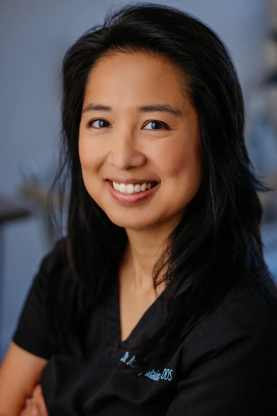 Dr. Audrey Maiurano smiling in her office portrait.