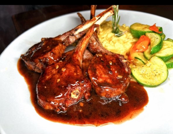 Rack of Lamb At Misto Restaurant and Bar in The Bronx